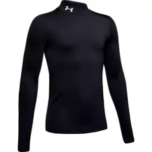 Under Armour Mock Neck Base Layer Top Junior Boys - Black