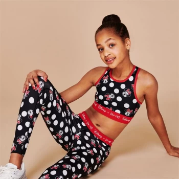 USA Pro Disney Crop Top Girls - Black/AOP