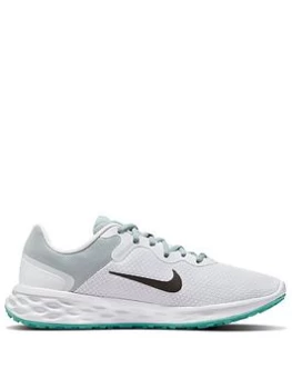 Nike Revolution 6 - Grey/White/Green, Size 4, Women