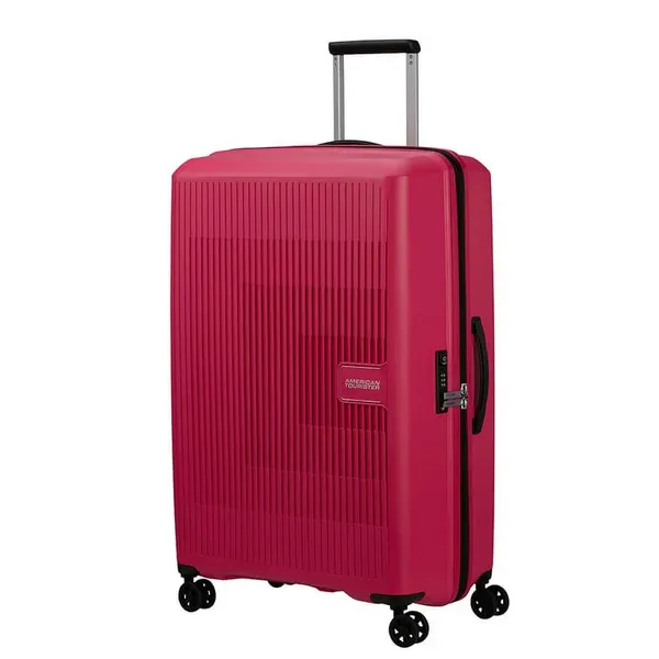 American Tourister Aerostep VZDV6 Large Hardshell Pink Flash Suitcase