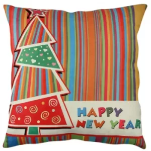 A11877 Multicolor Cushion Happy New Year 2