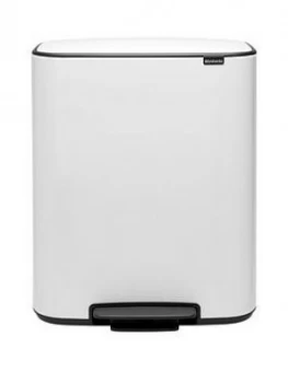 Brabantia Bo 30 + 30-Litre Pedal Bin ; White