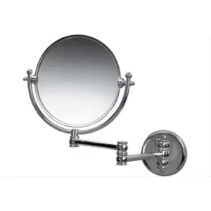 Miller Classic Wall Mounted Extending Swivel Mirror, Chrome