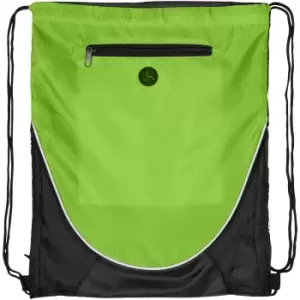 Bullet The Peek Drawstring Cinch Backpack (Pack Of 2) (34 x 42cm) (Lime)