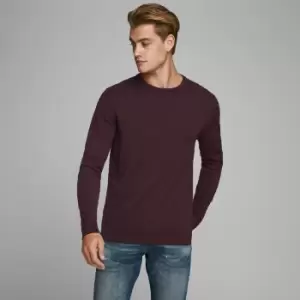 Cotton Fine Knit Jumper with Crew Neck