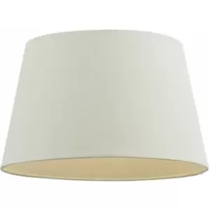 Loops - 12' Inch Round Tapered Drum Lamp Shade Ivory Linen Fabric Cover Simple Elegant