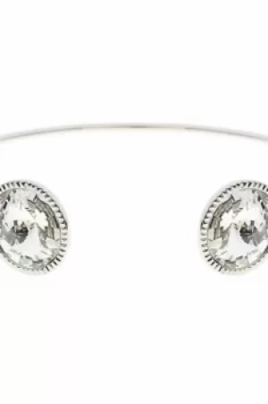 Ted Baker Ladies Sterling Silver Revenna Double Rivoli Crystal Ultra Fine Cuff TBJ1158-01-02