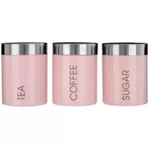 Premier Housewares Pink Liberty Canisters - Set of 3