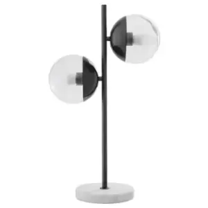 Interiors by PH Revive Black Finish Metal Table Lamp