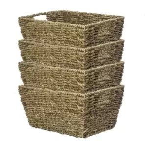 Natural Seagrass Storage Basket - Set of 4 M&amp;W