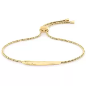 Calvin Klein Womens Calvin Klein gold plated bracelet - Gold