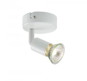 KnightsBridge Ceiling Light GU10 50 Watt Single Spotlight White LED Compatible