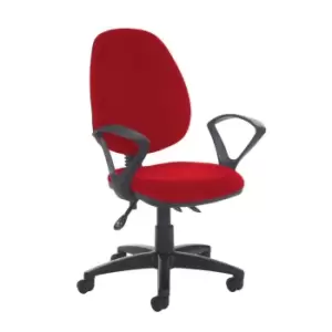 Dams MTO Jota High Back Asynchro Operators Chair with Fixed Arms - Solano Yellow