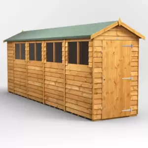 18x4 Power Overlap Apex Garden Shed