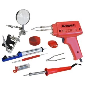 Faithfull Sgkp Soldering Gun And Iron Kit