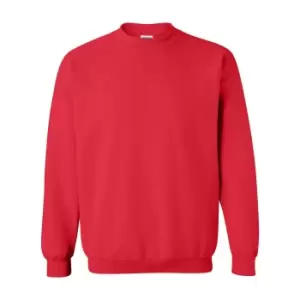 Gildan Heavy Blend Unisex Adult Crewneck Sweatshirt (L) (Red)