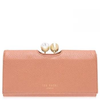 Ted Baker Leather Josiey Crystal Top Purse - Tan