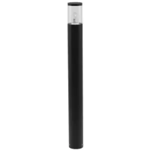 Merano Asbestos 90cm Outdoor Bollard Black Aluminium LED E27 IP54