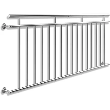 French Balcony Railing Juliet Stainless Steel Balustrades 100 - 225cm 225cm (de)