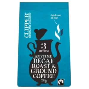 Clipper Fairtrade Organic Decaffeinated Style Roast & Ground 227g