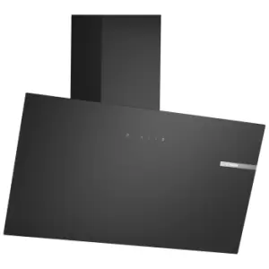 Bosch DWK85DK60B Series 2 80cm Angled Chimney Hood in Black Glass