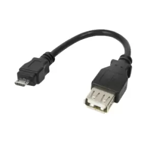 LogiLink AU0030 USB cable Micro-USB B USB A Black