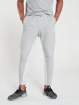 adidas Inside Leg 3 Stripe Pants - Medium Grey Heather, Size XL, Men