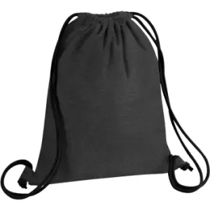 Revive Recycled Drawstring Bag (One Size) (Black) - Westford Mill