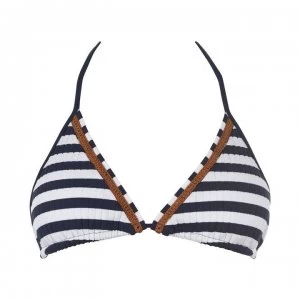 Watercult Watercult Seaf Rib Bikini Top - 546 WHITE-NAVY