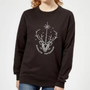 Harry Potter Expecto Patronum Womens Sweatshirt - Black - 3XL - Black