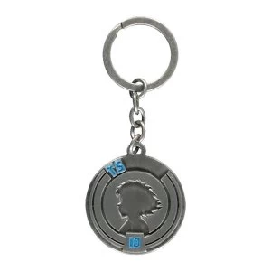 CAPTAIN TSUBASA Tsubasa 10 Logo Metal Keychain