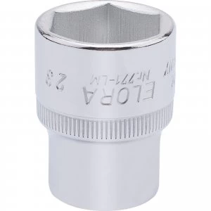 Elora 1/2" Drive Hexagon Socket Metric 1/2" 23mm