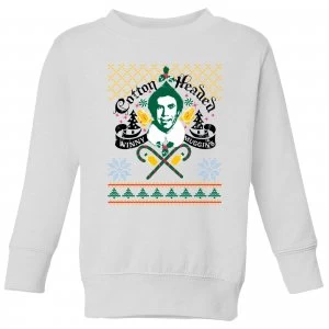 Elf Ninny Muggins Kids Sweatshirt - White - 3-4 Years