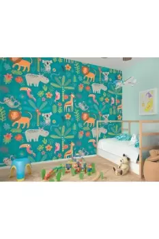 Jungle Animals Wall Mural