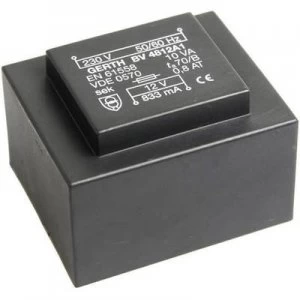 PCB mount transformer 1 x 230 V 1 x 8 V AC 10 VA 1250 mA