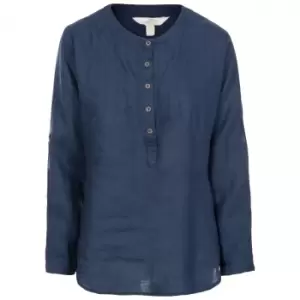 Trespass Womens Messina Casual Cotton Blouse (L) (Navy)