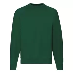 Fruit Of The Loom Mens Raglan Sleeve BelcoroA Sweatshirt (M) (Bottle Green)