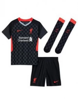 Nike Liverpool Fc 3rd Infant 20/21 Kit, Black/Red, Size 3-6 Months