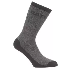 Caterpillar Thermal Mens Work Socks (Pack Of 2) (11-14) (Black)