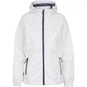 Trespass Womens/Ladies Indulge Dotted Waterproof Jacket (S) (White)