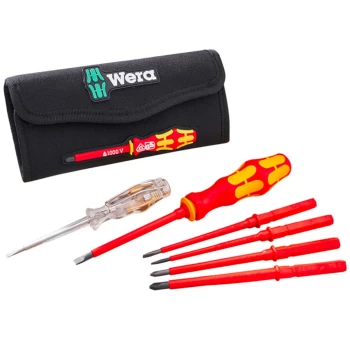 Wera SL/PH 7 Piece Kraftform Kompakt VDE Screwdriver Set