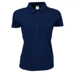 Tee Jays Womens/Ladies Luxury Stretch Short Sleeve Polo Shirt (M) (Navy Blue)