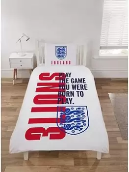 England England Born To Play Single Duvet Set