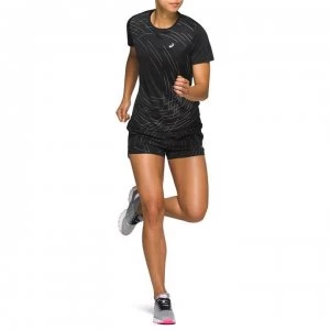 Asics Night Track T Shirt Ladies - Black