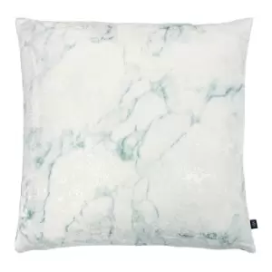 Cinnabar Marble Cushion Seagreen/Eu De Nil