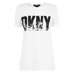 DKNY Skyline T-Shirt - White/Black