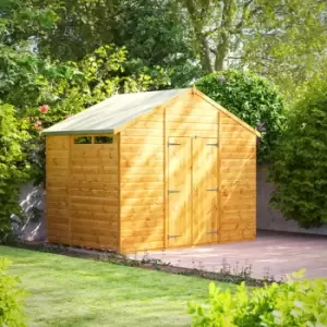 Power 6x10 Security Apex Double Door Shed