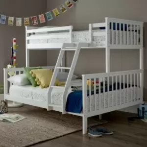 Montana Triple Bunk Bed Only - White - White