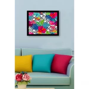 SC1020 Multicolor Decorative Framed MDF Painting