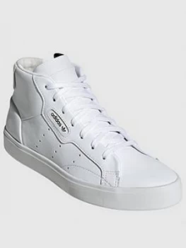 adidas Originals Sleek Mid - White, Size 3.5, Women